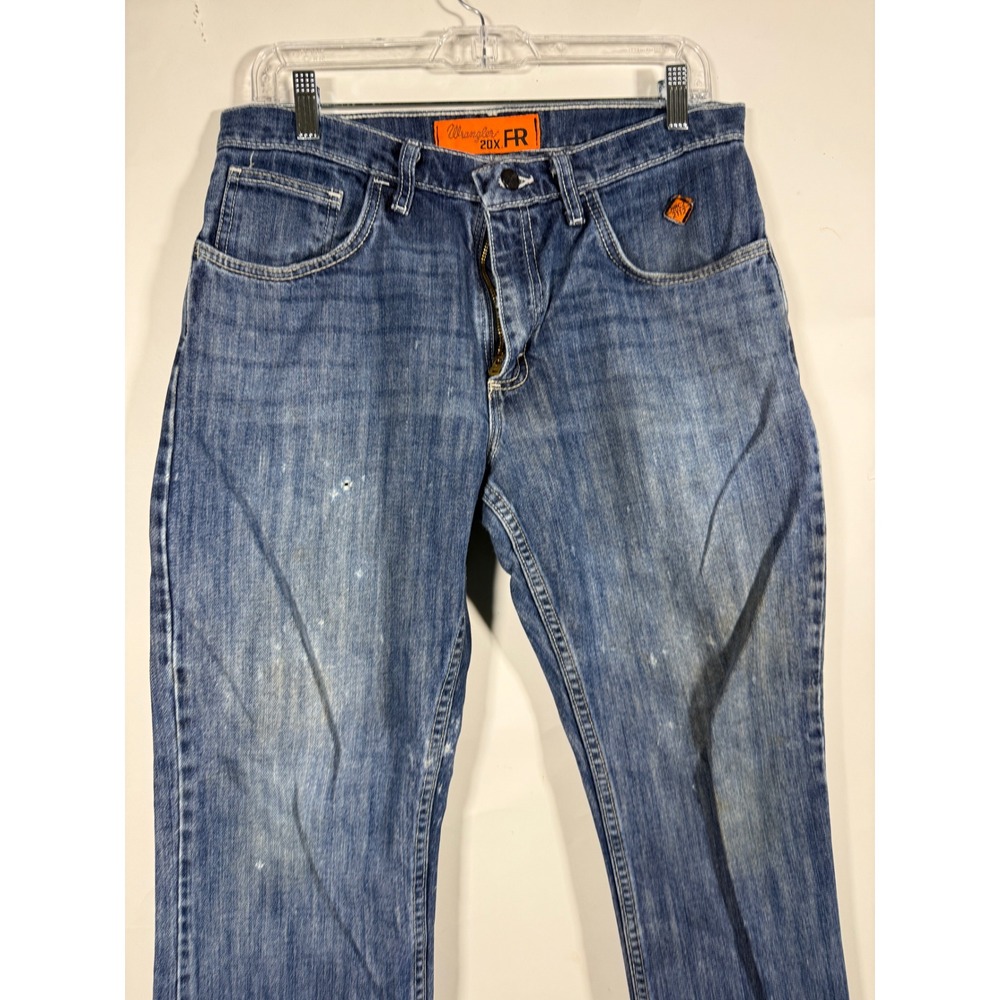 Wrangler 20X FR Flame Resistant Jeans Mens 32x32 Blue Denim Work Pants FR42MWR